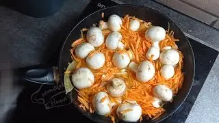ПОКАЗЫВАЮ КАК ВКУСНО ПРИГОТОВИТЬ ГРИБЫ!