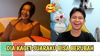 THIS GIRL WAS SHOCKED MY VOICE CAN CHANGE INTO A CARTOON | OME TV INDONESIA