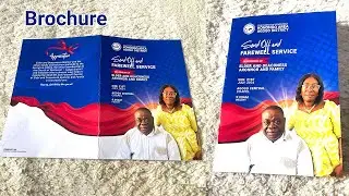 Send Off Brochure Design with Photoshop in Twi