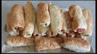 СОСИСКИ в слоеном тесте в духовке! Просто и вкусно, приготовить легко.