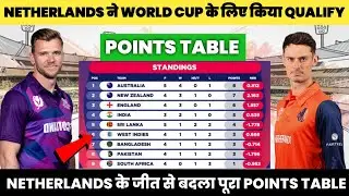 Sco Vs Ned Highlights | World Cup Qualifier 2023 Points Table | CWC 2023 Points Table