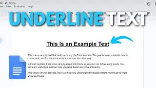 How to Underline Text in Google Docs