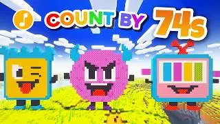 Count by 74s with Numberblocks Minecraft | Number Song | Skip Counting