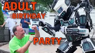 ✅ADULT BIRTHDAY PARTY with MEGA ROBOT!🇺🇸#Birthday #BirthdayBoy #poolparty #privatparty #party #event