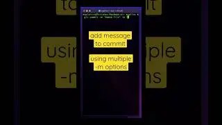 Add multiple -m options in Git commit