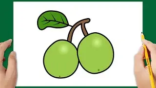 COMO DESENHAR UMA FRUTA DE UMBU FÁCIL