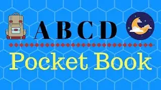 A B C D Alphabet Pocket Book for Primary School Children.
