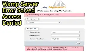 Access denied for user 'root'@'localhost' (using password: YES)  mysqli_real_connect(): (HY000/1045)