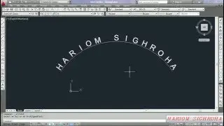 WRITE THE TEXT ALONG ARC IN AUTOCAD