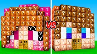 Lucky Block House Battle! - Minecraft