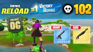 102 Elimination Solo Vs Squads Reload Zero Build Gameplay Wins🏆(NEW GAMEMOD!! Fortnite Reload)