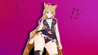 Thicc kitty Navia!😳- Ghost dance trend -【MMD Genshin impact 4K | 60FPS】
