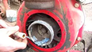 How to start a walk-behind tractor with a broken starter.