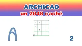 Archicad   2048 CACHE DANS ARCHICAD  JEU 2   apprendre archicad facilement Formation