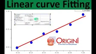 Linear curve fitting in Origin