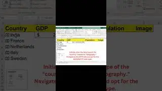 Boost Your Excel Skills with the Mighty FIELDVALUE Formula #excel #shorts