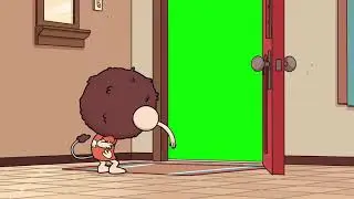 Tontu Answering Door green screen template