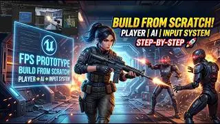 Unreal Engine FPS Prototype Tutorial 🚀 Build From Scratch (Player, AI & Input System)