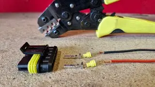 how to crimp waterproof connectors step by step