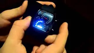 LED Часы Спидометр