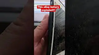This eBay battery exploded #iphone #battery #ebay #iPhone7 #iphonebattery #iphonetips #iphonetricks
