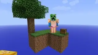 ''Везение lvl100''! Sky Block с изумрудными лаки блоками !!