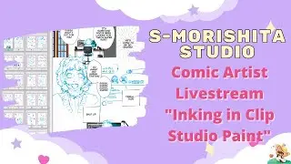 Inking Comic Pages in Clip Studio Paint || My Clean Lineart Process