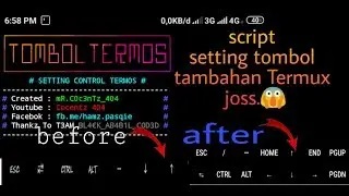 Setting  tombol Termos - Termux