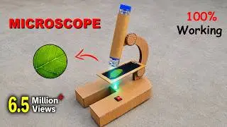 How to make Microscope with cardboard | Science project 2024
