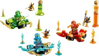 LEGO Ninjago 71777 Kai's, 71778 Nya's, 71779 Lloyd's Dragon Power Spinjitzu Spin Unpacking, Opens.