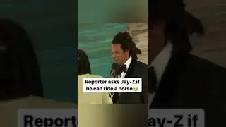 JAY Z BEING ASKED IF HE CAN RIDE A HORSE #shorts
