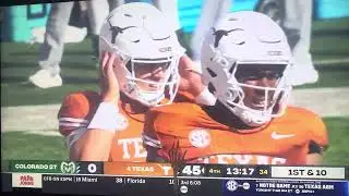 Arch Manning second possession Texas vs Colorado State ￼