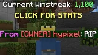 Hypixel crash ENDS 1100 Bedwars Winstreak