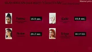 Close To Me ~ BLACKSWAN (ot4 2023) (Line Distribution)