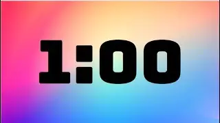 1 Minute Timer With Countdown (No Music)