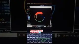 Google logo using python code # techy stark