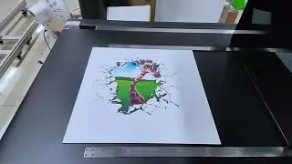 Single Pass Digital Cardboard Printer