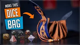 DIY Dice Bag - Drawstring Pouch - Leather Coin Purse