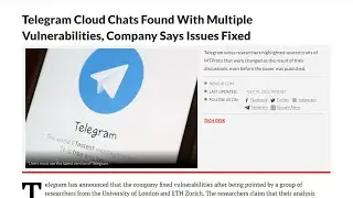 Telegram Cloud Encryption Problem | Security Issue