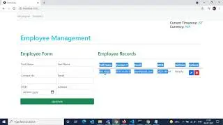 Employee Management Application in Angular 12  