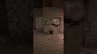 Diamonds Found, But What's That Creepy Sound? 👀 💎 #minecraft #mine #cave #diamond