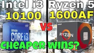 🤔Intel i3 10100 vs Ryzen 5 1600 af Gaming Benchmarks Comparison in 8 games