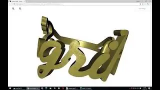 How to render amazing gold ring with changeable text in Three JS