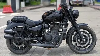 BADASS MODIFIED METEOR 350 FIREBALL BLACK
