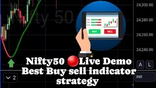 Nifty50 Live 🔴 Demo Best Buy Sell indicator strategy #bank #nifty50 #trading #indicators #strategy