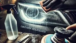 How to transform Hazy Headlights to look brand new on any car using shop tools tutorial DIY