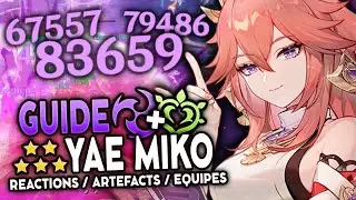 YAE MIKO est GÉNIALE avec le DENDRO ! Guide Artéfacts, Teams & Armes ! | Genshin Impact