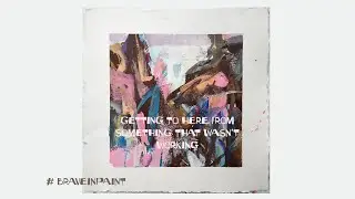 Fixing a Work on Paper to show my Brave in Paint Free Facebook Group