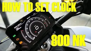 CFMOTO 800 NK -  HOW TO SET CLOCK