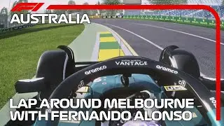Lap Around Melbourne With Fernando Alonso  | Assetto Corsa